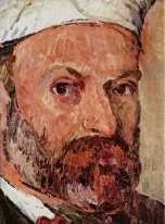 Autorretrato con turbante blanco Detalle 1882