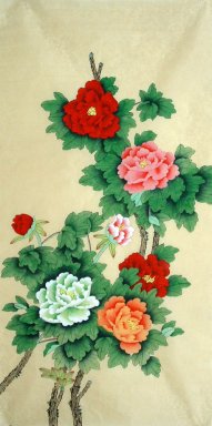 Pivoine - Peinture chinoise