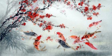 Fish - Peinture chinoise