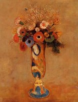 Wildflowers In A Long Necked Vase