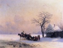 Winter Scene In Klein Rusland 1868