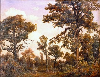 Besar Oak Tree Forest Of Fontainebleau 1839