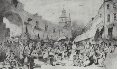 Marknaden i Moskva 1868