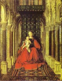 The Virgin And Child In A Church 1437 1