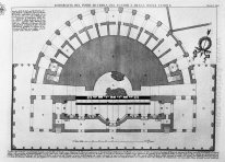 Ground Plan av bottenvåningen av teater och stadiet