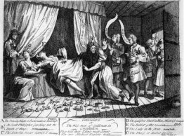 Mary Toft Apparently Giving Birth To Rabbits 1726