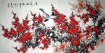 Plum Blossom & Birds - Pittura cinese