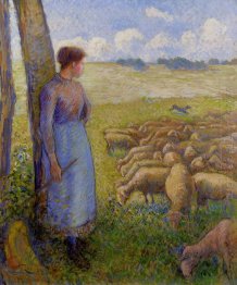 shepherdess and sheep 1887