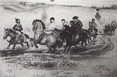 Cavalcade En Abramtzevo 1879