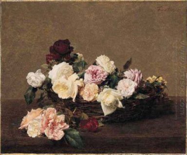 Una Cesta De Rosas 1890