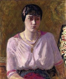 Portrait Of A Girl Mademoiselle Renee Terrasse 1916