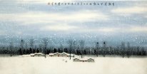 Neige - Peinture chinoise