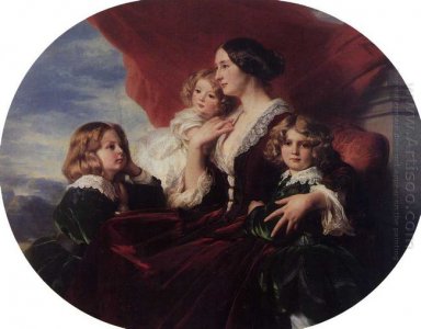 Elzbieta Branicka Krasinka Gräfin und ihre Kinder