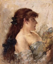 Portrait Of A Lady With A Fan