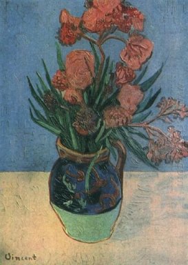 Stillleben-Vase mit Oleander 1888