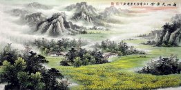 Montagnes et l'eau - peinture chinoise