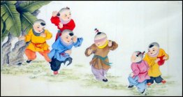 Boys - Chinese Painting