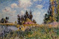 landscape the banks of the loing at saint mammes 1881