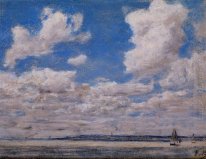 Seelandschaft mit großen Himmel 1860