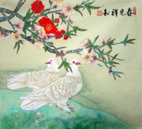 Birds & Blumen - chinesische Malerei