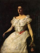 Retrato de una señora With A Rose