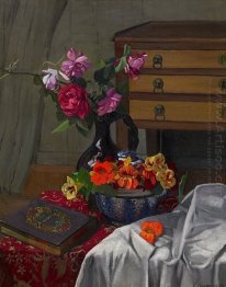 Roses And Nasturtiums 1920