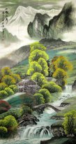 Mountains, water - Chinese Painting