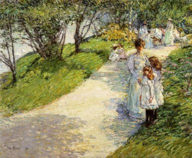 Promenaders en el jardín 1898