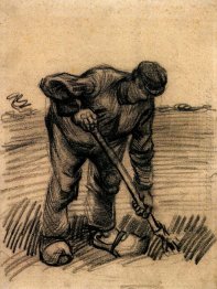 Peasant Lifting Potatoes 2 1885