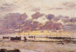 The Shores Of Sainte Adresse At Twilight 1890