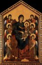 Virgin Enthroned com anjos 1295