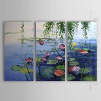 Hand-painted Landscape Oil Painting - Set of 3