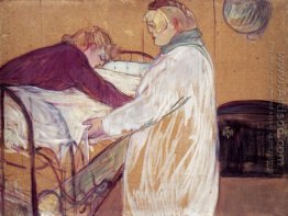 Two Women Making the Bed