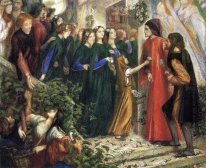 Beatrice Meeting Dante At A Wedding Feast Denies Him Her Salutat