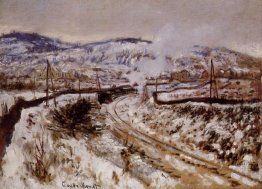 Train In The Snow At Argenteuil 1875