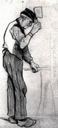 Peasant med en Hackkniv 1881
