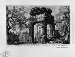 The Roman Antiquities T 1 Plate Xxxii Ruins Of The Pronaos Of Th