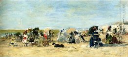 Trouville Beach Scene 1874