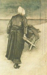 Scheveningen Woman With Wheeelbarrow 1883