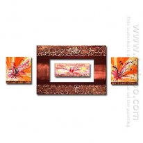 Hand-painted Landscape Oil Painting - Set of 4