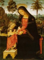 Madonna con Escritura del niño