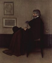 Arrangement en gris et noir n ° 2 Portrait de Thomas Carlyle 18