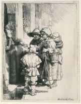 Beggars On The Doorstep Of A House 1648