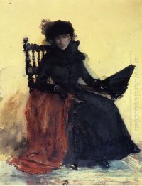 A Lady In Black Aka The Red Shawl