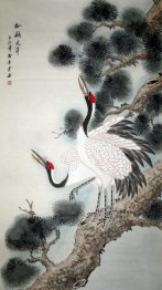 Crane - Peinture chinoise