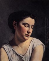 Young Woman with Lowered Eyes