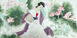 Beautiful Lady - Chinese Painting