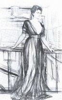 Sketsa Untuk A Portrait Of P I Scherbatova 1911