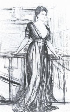 Esquisse pour un portrait de P I Scherbatova 1911