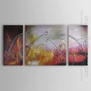 Hand-painted Abstract Oil Painting - Set of 3